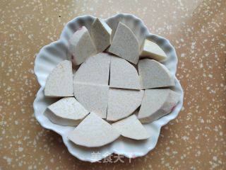 香芋糯米蒸排骨的做法步骤：6