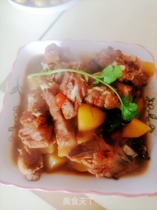 土豆烧排骨的做法步骤：9