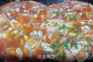 快手必备菜单‖花甲米线的做法步骤：7