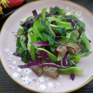 油菜拌护心肉的做法步骤：13