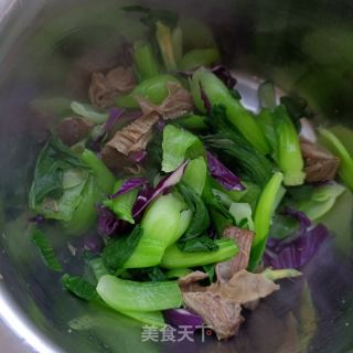 油菜拌护心肉的做法步骤：12