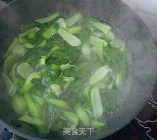 油菜拌护心肉的做法步骤：4