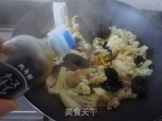 花菜木耳炒肉片的做法步骤：16