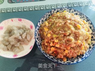 大肉玉米虾饺的做法步骤：2