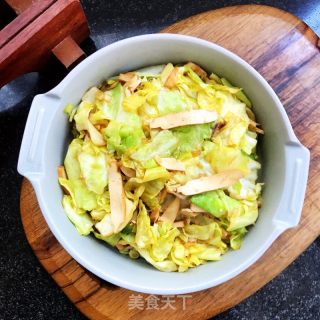 香干炒包菜的做法步骤：10