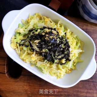 包菜炒蛋的做法步骤：9