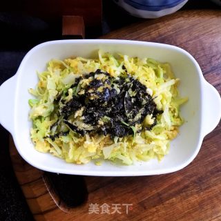 包菜炒蛋的做法步骤：8