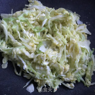 包菜炒蛋的做法步骤：6