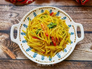 麻辣红油土豆丝的做法步骤：9