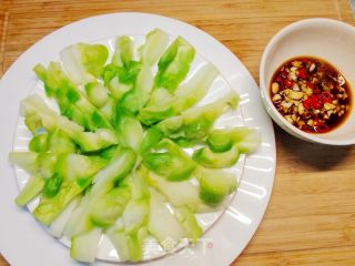5分钟减脂快手菜，白灼蒜香儿菜的做法步骤：6