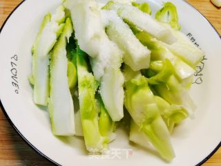 5分钟减脂快手菜，白灼蒜香儿菜的做法步骤：3