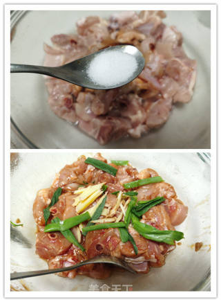 清淡葱油鸡的做法步骤：2