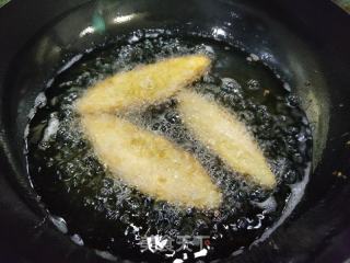 炸鲽鱼排的做法步骤：6