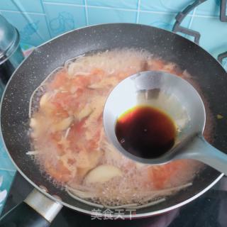 香菇、菠菜汤面的做法步骤：9