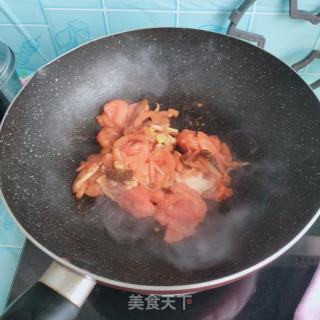 香菇、菠菜汤面的做法步骤：6