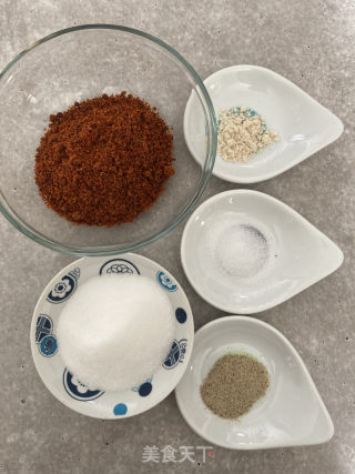沙爹猪肉脯的做法步骤：1