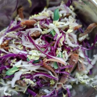 白菜甘蓝拌驴肉的做法步骤：9
