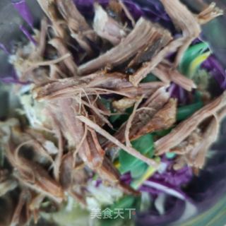 白菜甘蓝拌驴肉的做法步骤：7