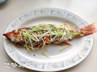清蒸红鱼的做法步骤：4