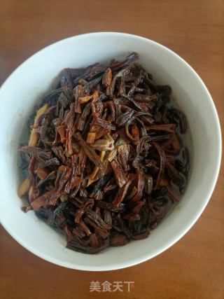 腊肉蒸干豆角的做法步骤：12