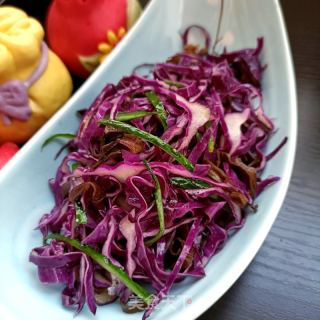 “清肠食谱”凉拌紫甘蓝的做法步骤：10
