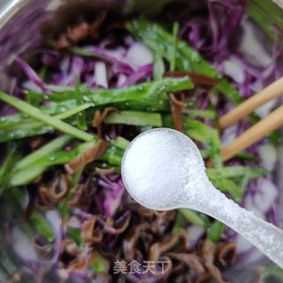 “清肠食谱”凉拌紫甘蓝的做法步骤：7
