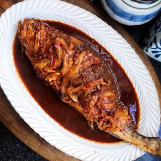 香辣黄花鱼的做法步骤：12