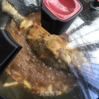 香辣黄花鱼的做法步骤：7