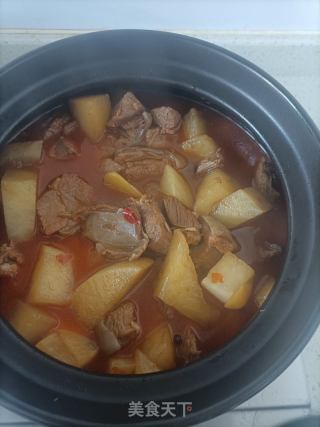 羊肉萝卜煲的做法步骤：14