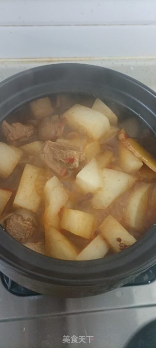 羊肉萝卜煲的做法步骤：13