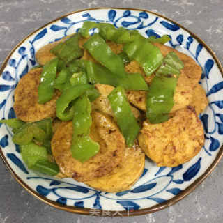 青椒炒素鸡的做法步骤：8