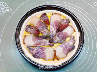 葱香芥末腊肉披萨的做法步骤：12