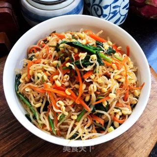 粉条拌小豆芽的做法步骤：9