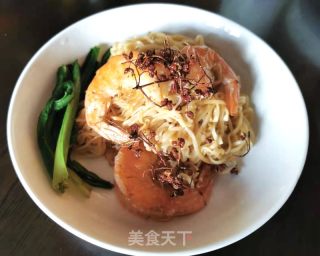 花椒虾拌面的做法步骤：8