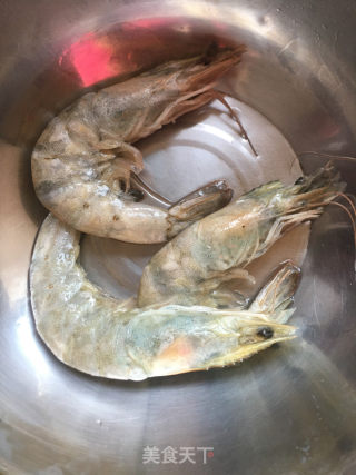 花椒虾拌面的做法步骤：2