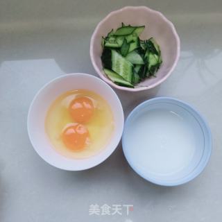 黄瓜鸡蛋汤的做法步骤：1