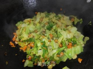 蟹黄白菜手擀面的做法步骤：6