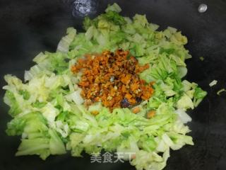 蟹黄白菜手擀面的做法步骤：5
