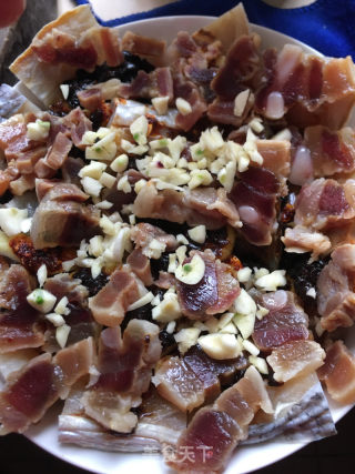 腊肉蒸鱼干的做法步骤：8