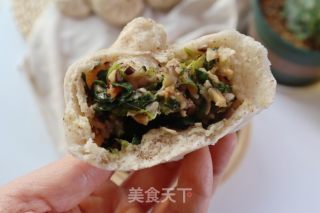 黑麦香菇青菜包子❗️一次发酵法的做法步骤：16