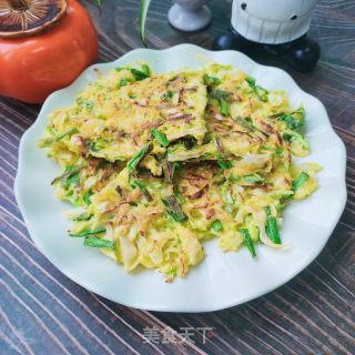 包菜蒜苗鸡蛋饼的做法步骤：10