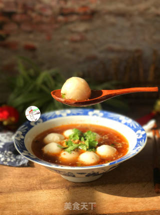 酸辣鲜肉汤圆  #元宵节#的做法步骤：9