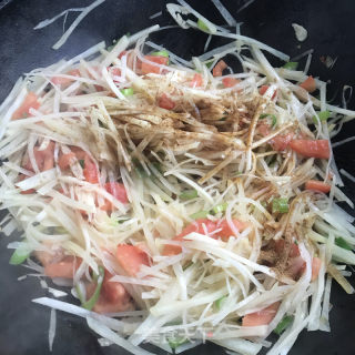炒土豆丝的做法步骤：6