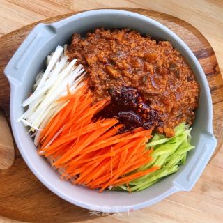 土猪肉炸酱面的做法步骤：16