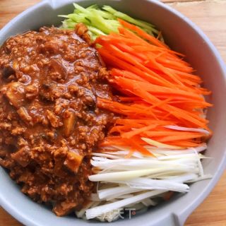 土猪肉炸酱面的做法步骤：15