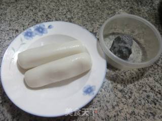 黑芝麻猪油年糕的做法步骤：1