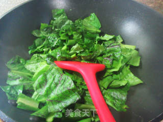 蘑菇天菜芯羹的做法步骤：2