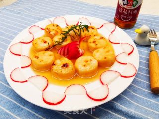 低脂健康营养的美食～香煎带子的做法步骤：7