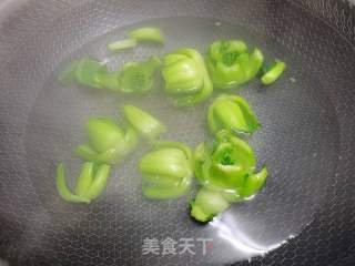 菜心红枣烧栗子的做法步骤：3