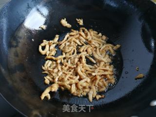 肉丝包心菜炒年糕的做法步骤：5